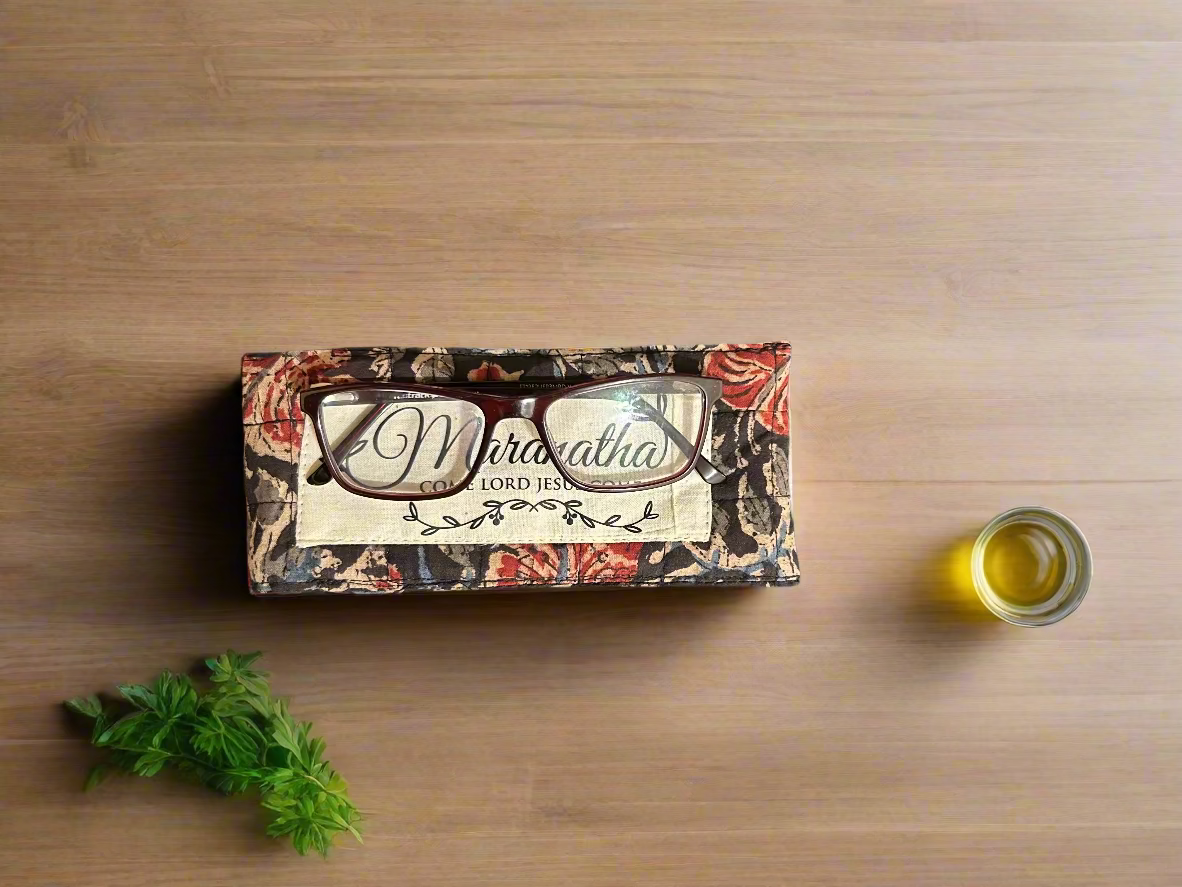 #10 Eyewear (Sunglass/Spectacle) Case in Stunning Kalamkari and Ikat fabric