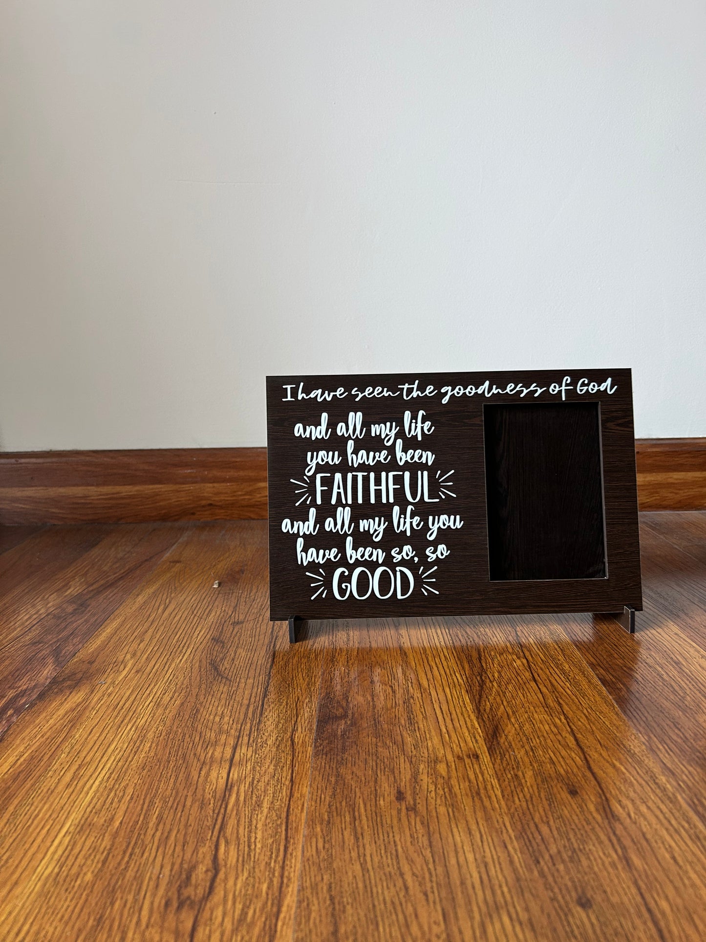 Wooden Photo Frames- Wrap your memories in the Word of God