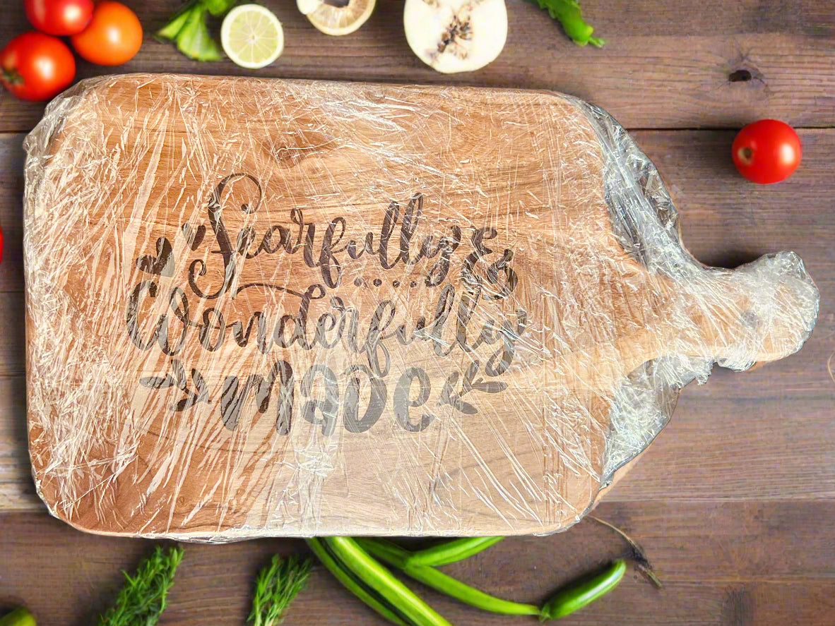 Natural wood Chopping Board featuring Bible verses
