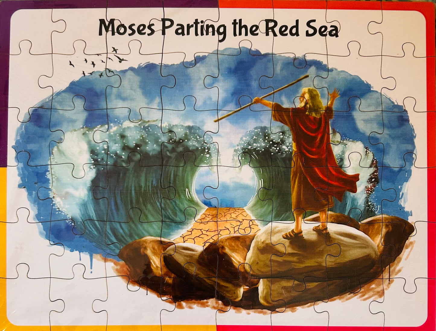 Christian Puzzle: Moses Parting the Red Sea