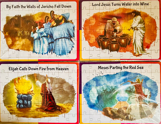 Set of 4 Christian Puzzles (Value Pack)